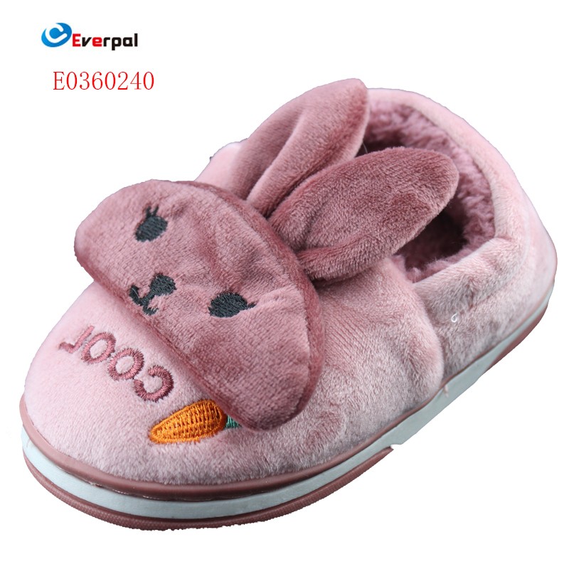 Chaussons d'hiver lapin pour enfants